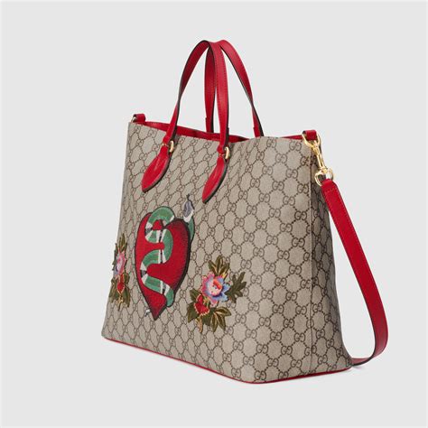 gucci tote bag gg supreme|gucci gg supreme reversible tote.